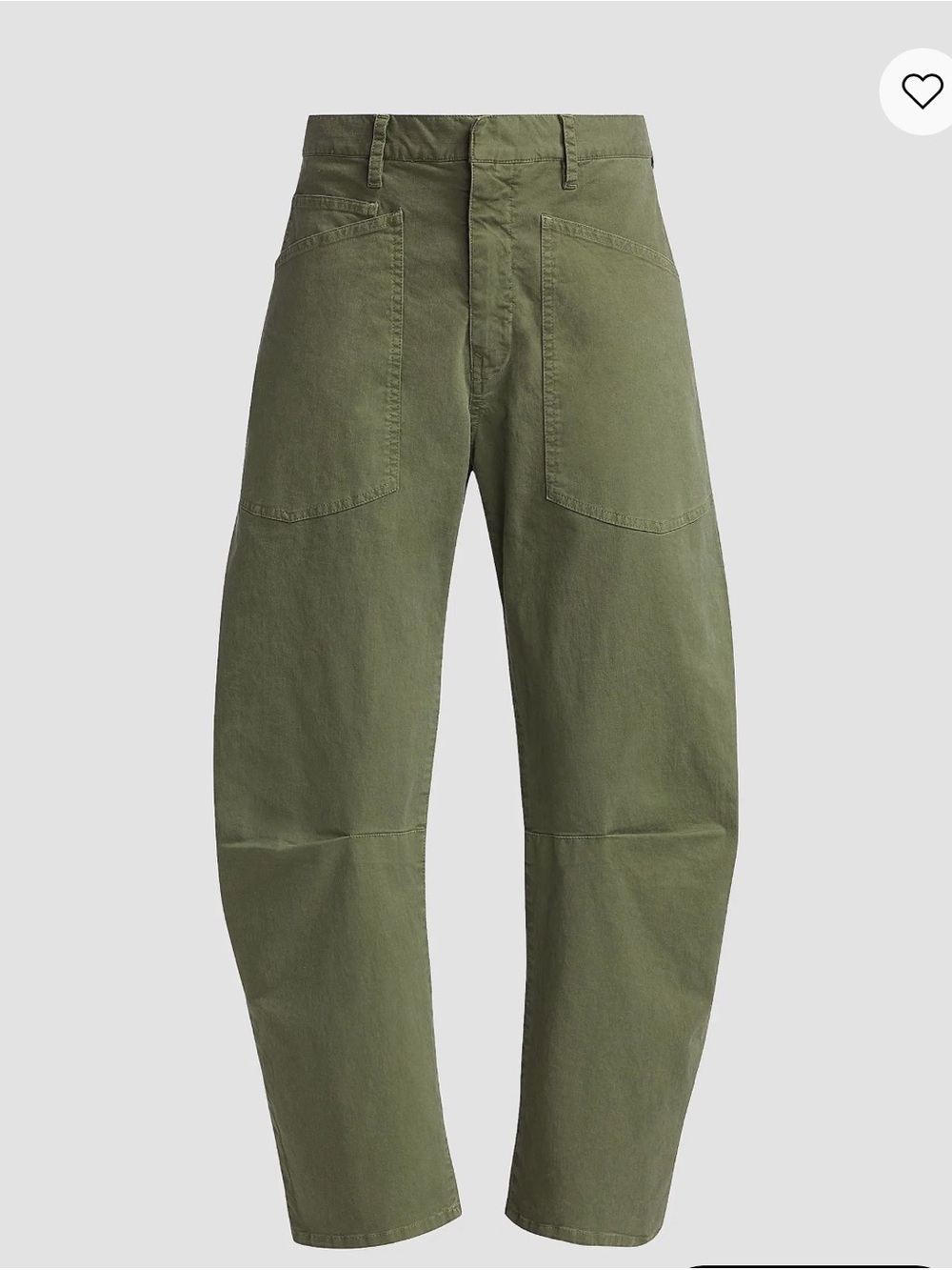 Nili Lotan Shon Pant Camo Green Barrel Utility Pants Size 4